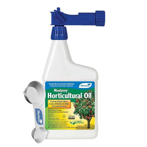 Monterey Horticultural Oil RTS Ready to Spray Bundled with Garden Measuring Spoon - Treatment for Control of Insects - OMRI Listed - 32 oz in Saudi Arabia