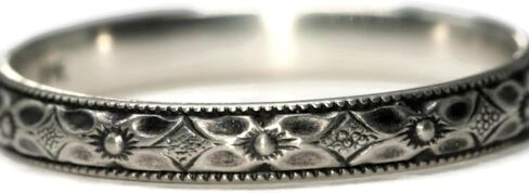 8mm Vesuvianite Ring Symmetrical Flower Crown Vintage Silver in Saudi Arabia