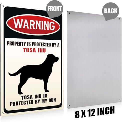 Aluminium plate 748 Funny Dog Warning Metal Aluminium Plate Signs Property is Protected By A German Shepherd Decorative Signs Plaques German Shepherd Decor Outdoor House Signs Gifts for Dog Lover in Kuwait