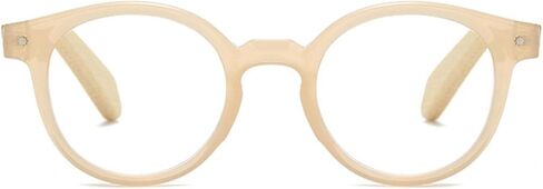 Wood Reading Glasses Round Wood Look Readers Men Women Bamboo Temples Retro Oval Eyeglasses for Reading in Saudi Arabia