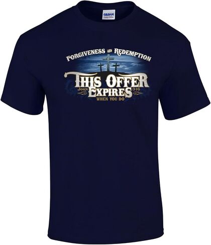 Twice Born Christian Faith Graphic T-Shirt, (This Offer Expires), Religious, Jesus, Bible Believing Apparel, for Men & Women in Saudi Arabia