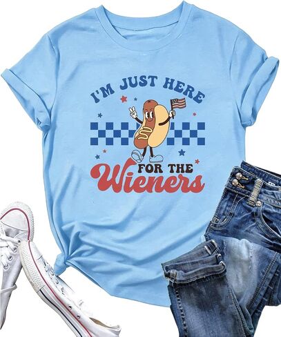 4th of July Shirt Women 250 Years Anniversary USA Tee Independence Day Patriotic America Top in Kuwait