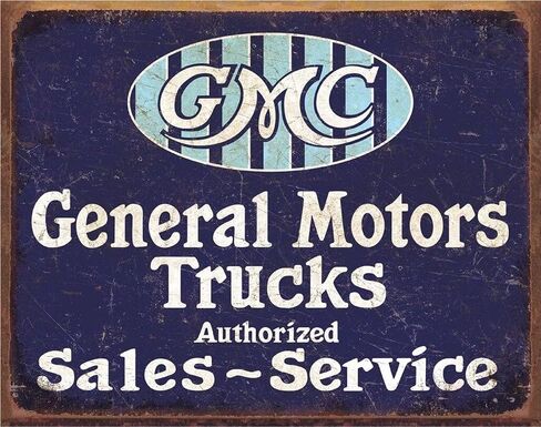 Desperate Enterprises Chevy Trucks Tribute Tin Sign - Nostalgic Vintage Metal Wall Decor - Made in USA in Kuwait