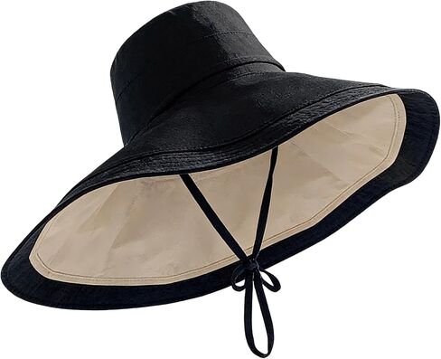 قبعات الشمس للنساء في الهواء الطلق قابلة للطي على الشاطئ الصيفي قبعة صيد بحافة واسعة للحماية من الأشعة فوق البنفسجية in Kuwait