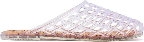 Clear Jelly Mesh Slide Sandals for Women Slip on Closed Toe Flats Sandals Summer Beach Jelly Shoes in Kuwait