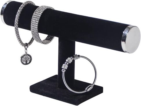 Bracelet Holder Stand,Bracelet Organizer Display for Selling,Bangle Organizer for Women,Watch Storage Holder for Men,Jewelry Business Supplies (Black, 1 Tier) in Saudi Arabia