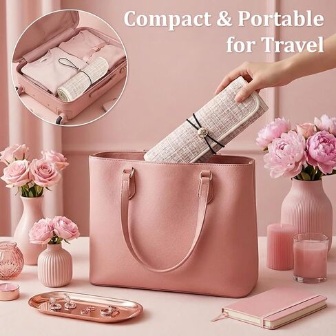 Travel Jewelry Organizer Roll with Clear Zipper Pockets, Tangle-Free Velvet Jewelry Pouch Storage Bag for Women, Portable Necklace Ring Earring Holder Organizer, Foldable Jewelry Storage Bag Case in Kuwait