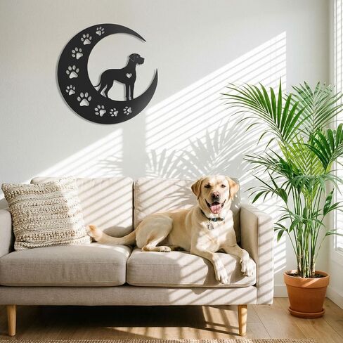 Caiibaoob Great Dane Metal Wall Art for Dog Lover- Wall Sculpture Statues Art Hanging Decor in Saudi Arabia