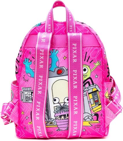 Disney Monsters Inc Mini Backpack for Girls - Bundle with 13" Mini Bag Featuring Mike Wazowski, Sulley, Boo Plus Water Bottle | Monsters Inc Backpack Purse for Kids, Girls, Women in Kuwait