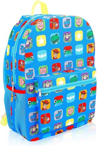 Disney Toy Story 5 Backpack for Kids - Bundle with 16" Buzz Lightyear and Woody Backpack, Water Bottle, Stickers, and More | Toy Story School Bag for Boys, Girls in Kuwait