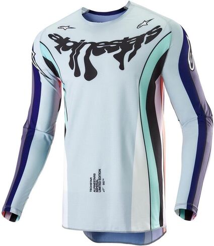 Alpinestars 3768224-387-XXL: Techstar Le Imperial Jersey مزدوج أرجواني/أزرق/أسود 2X in Kuwait