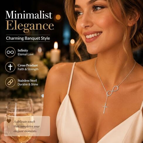 Minimalist Style Women's Necklace - Stainless Steel Low Sensitivity Creative Jewelry, Charming Banquet Style (Sun and Moon) in Kuwait