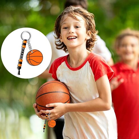 BLSUREFYX 990pcs Basketball Keychain Making Kit 30 Set Basketball Sports Bead Keychain DIY Kits Sport Themed Key Chain Crafts for Kid Adult Cheerleader Team Gift Sport Jewelry Making Accessories in Saudi Arabia