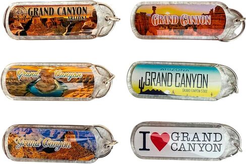 Grand Canyon Souvenir Keychain 6-Pack – Arizona Landmark Collectible – Scenic Designs, National Park, Travel Gift, I Heart Grand Canyon in Saudi Arabia