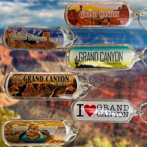 Grand Canyon Souvenir Keychain 6-Pack – Arizona Landmark Collectible – Scenic Designs, National Park, Travel Gift, I Heart Grand Canyon in Saudi Arabia