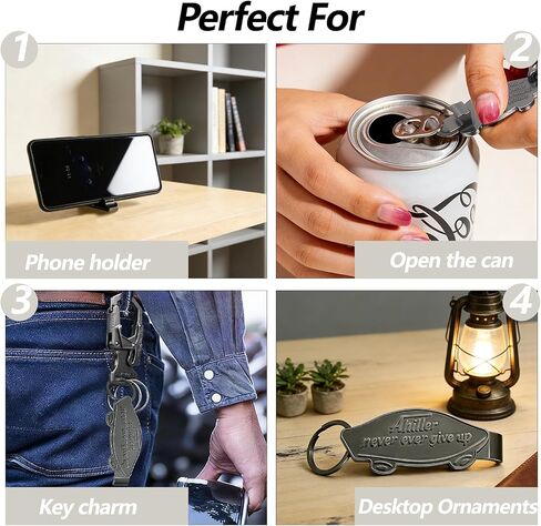 Ahiller Multi-functional keychain & phone stand. Opens beer bottle and can lids. Built-in keyring, lightweight and portable. in Saudi Arabia