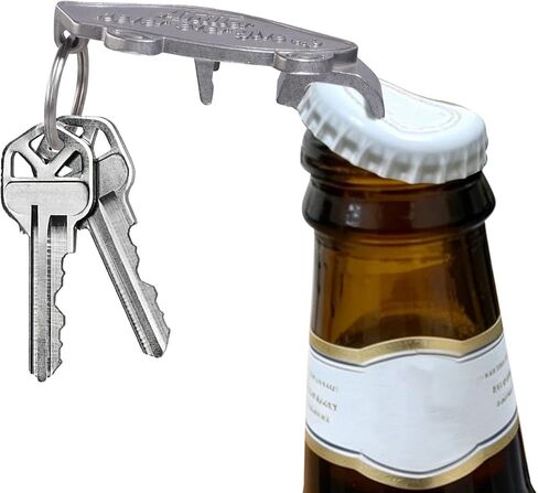 Ahiller Multi-functional keychain & phone stand. Opens beer bottle and can lids. Built-in keyring, lightweight and portable. in Saudi Arabia