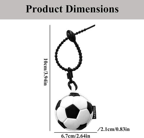 Soccer Ball Keychain, Leather Soccer Keychain for Boys, Portable Sports Key Ring Bag Charm Soccer Gifts for Men Women, Sports Fan Accessories Party Favors Bag Gift Fillers in Saudi Arabia