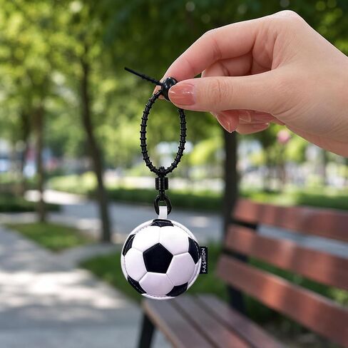 Soccer Ball Keychain, Leather Soccer Keychain for Boys, Portable Sports Key Ring Bag Charm Soccer Gifts for Men Women, Sports Fan Accessories Party Favors Bag Gift Fillers in Saudi Arabia