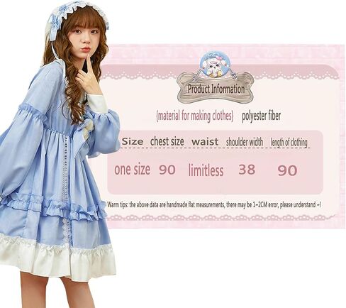 Girls Lolita Cute Princess Dress Lace Ruffle Long Sleeve Chiffon Dress Girls Party Sweetheart Dresses in Kuwait