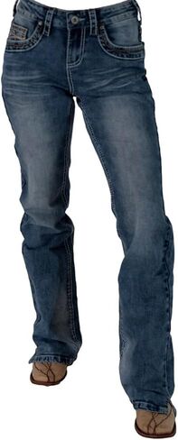 Cowgirl Tuff Western Jeans Womens DFMI Faded Medium Wash JDFADE in Saudi Arabia
