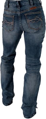 Cowgirl Tuff Western Jeans Womens DFMI Faded Medium Wash JDFADE in Saudi Arabia