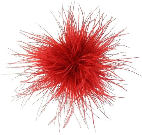 Dainty Feather Flower Large Brooch Pin for Women Men, Oversized Dainty Floral Design Lapel Pin for Suit Dress Shawl Wedding Party Banquet 170mm in Saudi Arabia