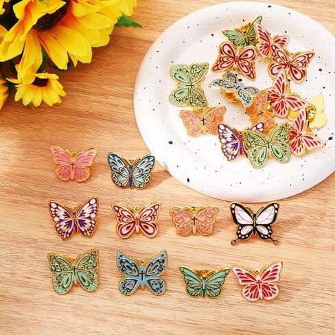 40 Sets Butterfly Pins Christian Party Favors Bulk Mother's Day Lapel Pin for Women Religious Bible Verses Christian Pins Christian Lapel Brooches Appreciation Gifts Bulk for Church in Saudi Arabia