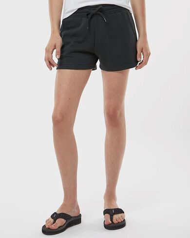 Independent Trading Co. Womens Lightweight California Wave Wash SweatShorts, L, Misty Blue in Kuwait
