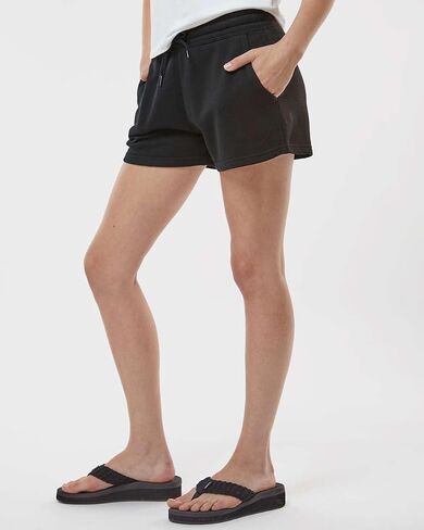 Independent Trading Co. Womens Lightweight California Wave Wash SweatShorts, L, Misty Blue in Kuwait