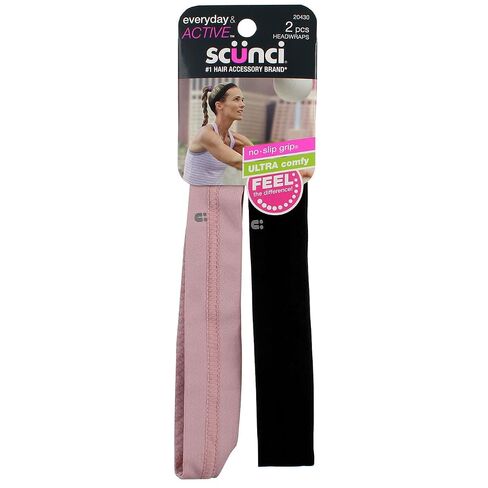 Scunci No-Slip Silicone Headwraps, Polka Dot/Navy, 2 Count in Saudi Arabia