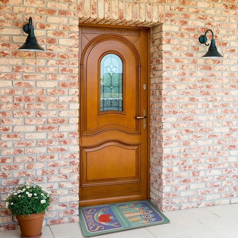 Tinideya Sardine Can Coir Doormat Funny Summer Welcome Front Door Mat for Indoor and Outdoor 18x30 Inches Durable PVC Artificial Coir Rug for Patio, Entryway, Beach House Decor, Non Slip Doormat in Kuwait