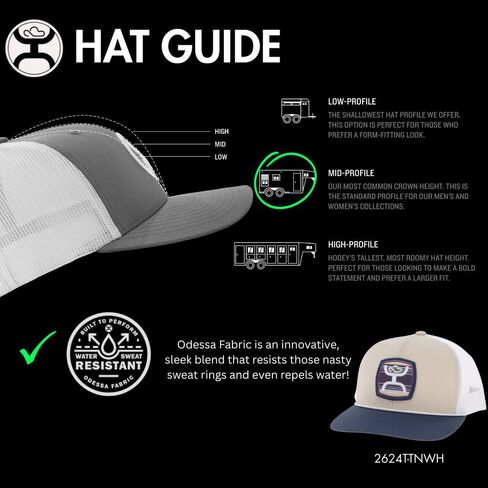 قبعة HOOEY Zenith - قبعة بيسبول Snapback مع شعار مطرز، قبعة كاجوال خارجية قابلة للتعديل من 5 ألواح للرجال والنساء in Kuwait