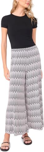 Vince Camuto Women's Zig Zag Pull on Wide Leg Pant in Kuwait
