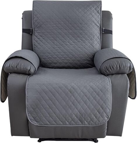100% Waterproof Recliner Chair Covers Non-Slip for Recliner Chair, Soft Reclining Chair Cover Furniture Protector Washable Slipcover with Pocket, Elastic Straps for Pets in Kuwait