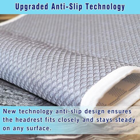 Cooling Headrest Cover for Recline Chair,Cool Breathable Headrest Protector for Hot Sleepers, Super Non-Slip Seat Cover for Sofa, Loveseat, Couch & Office Chair, Washable (Cool-Checkerboard) in Saudi Arabia