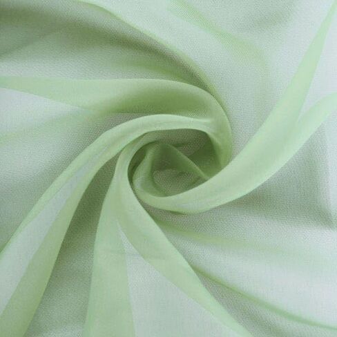 10 Sage Green Curly Chiffon Chair Sashes Bows Ties - Wedding Ceremony Reception Decorations Cheap Supplies Wholesale in Saudi Arabia
