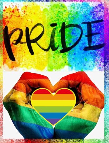 20 Pack Rainbow Heart Pride Month Lapel Pins - Support Equality & Diversity in Kuwait
