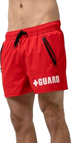 BLARIX Guard Volley Swim Trunks Short Length Red in Saudi Arabia