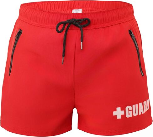 BLARIX Guard Volley Swim Trunks Short Length Red in Saudi Arabia