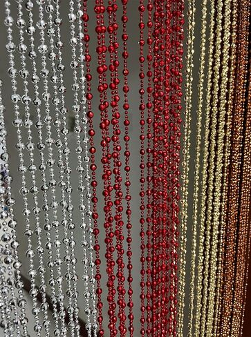 ZiDeTang 100cm x 195cm Sparking Plating Platic Diamond Décor Beaded Door Curtain String Doorway Room Divider Window Tassel Blind Screen Panel (Gold) in Saudi Arabia