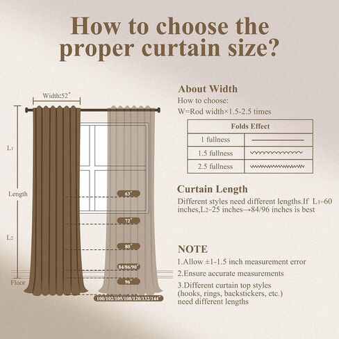 Extra Long Linen Curtains 116 Inches Long for Living Room Back Tab Sheer High Floor Ceiling Light Filtering Curtain for Bedroom Luxury Farmhouse Window Drapes 52x116 Cream Ivory Beige Natural White in Saudi Arabia