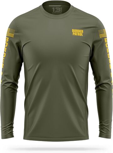 Border Patrol Utility Long Sleeve - USA Patriotic Shirt - Durable Breathable Moisture Wicking Law Enforcement Uniform in Saudi Arabia