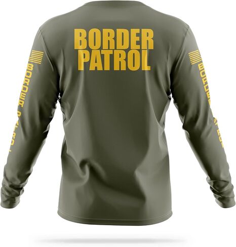 Border Patrol Utility Long Sleeve - USA Patriotic Shirt - Durable Breathable Moisture Wicking Law Enforcement Uniform in Saudi Arabia