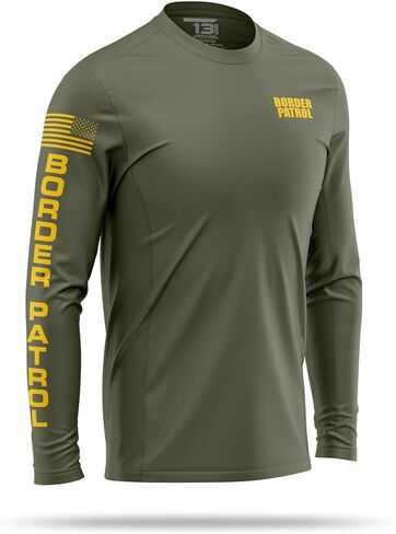 Border Patrol Utility Long Sleeve - USA Patriotic Shirt - Durable Breathable Moisture Wicking Law Enforcement Uniform in Saudi Arabia