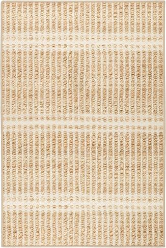 Dash & Albert Arbor Natural Machine Washable Rug, 2 X 3 Feet, Tan Stripe Pattern in Saudi Arabia