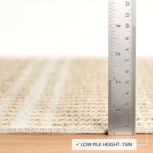 Dash & Albert Arbor Natural Machine Washable Rug, 2 X 3 Feet, Tan Stripe Pattern in Saudi Arabia