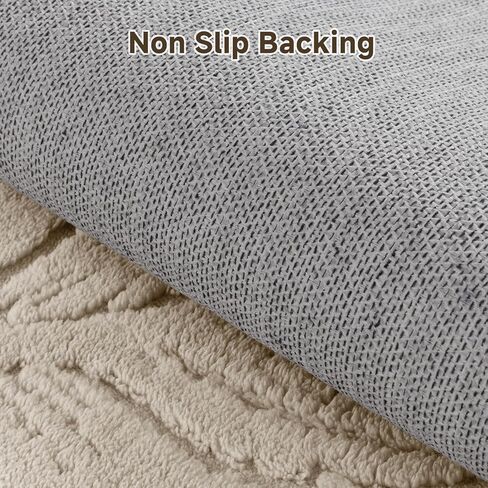 Pauwer Area Rugs for Living Room 9x12, Machine Washable Non Slip Neutral Boho Modern Rug, Soft Fluffy Carpet for Bedroom Dining Room Nursery Office Indoor Farmhouse, Beige in Saudi Arabia