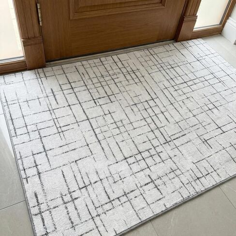 Muddy Mat® Muddy Carpet® Nomad 2ft x 3ft Washable Area Rugs for Living Room, Bedroom & Dining Room – Modern Soft Low Pile Non Slip Carpet – Pet Friendly Waterproof Foldable Rugs for Home in Kuwait