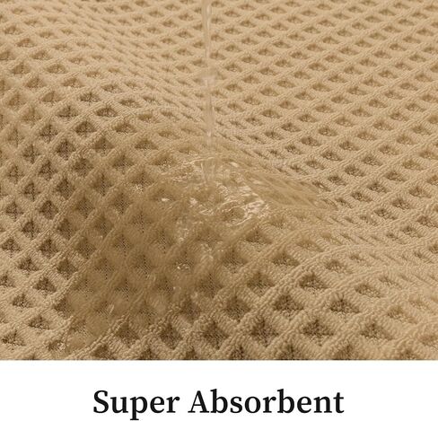 YIHOUSE Waffle Ultra Thin Small Bath Mat, Soft & Absorbent Bathroom Rug, Non-Slip Rubber Backed, Quick Dry Shower Mat, Boho Farmhouse Bathroom Decor, Machine Washable, Khaki, 17 * 24 in Kuwait